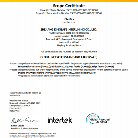 Scope Certificate